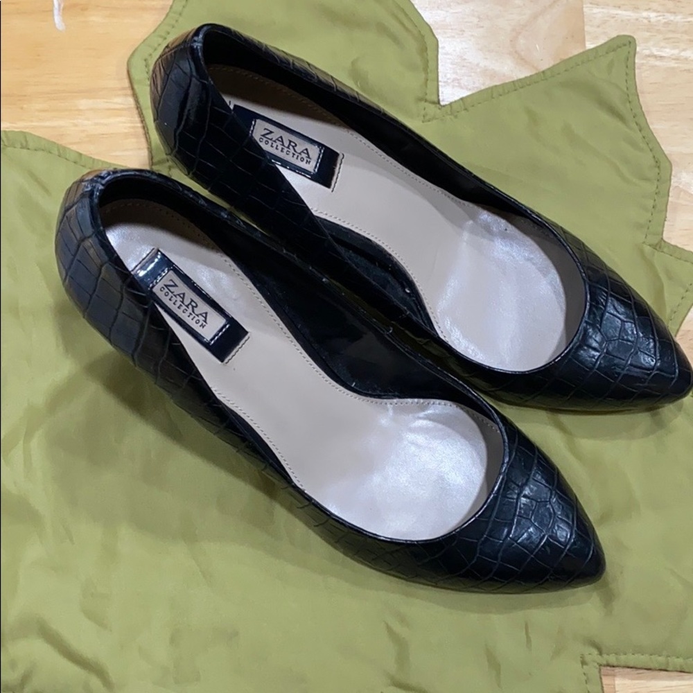 Zara Collection Croc Pumps - Picture 3 of 3